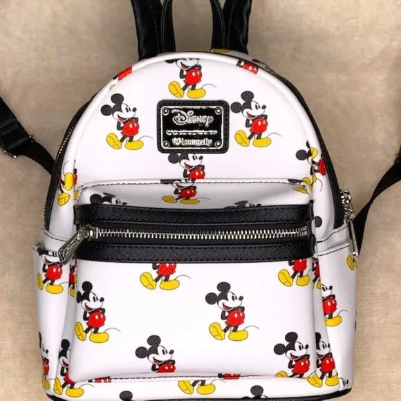 Loungefly | Bags | Disney Loungefly Mickey Mouse White Mini  display picture 3